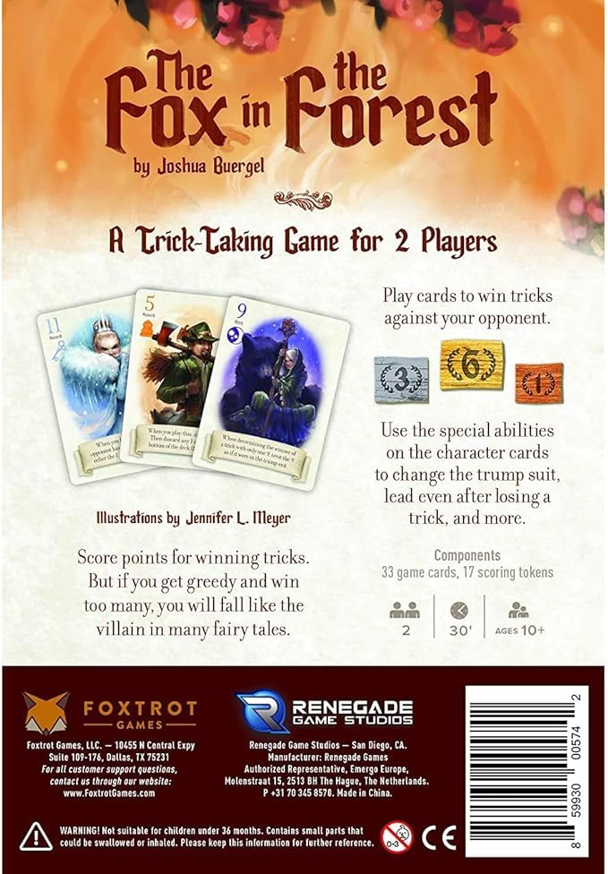 Fox in the Forest – 2-Player Trick-Taking Card Game