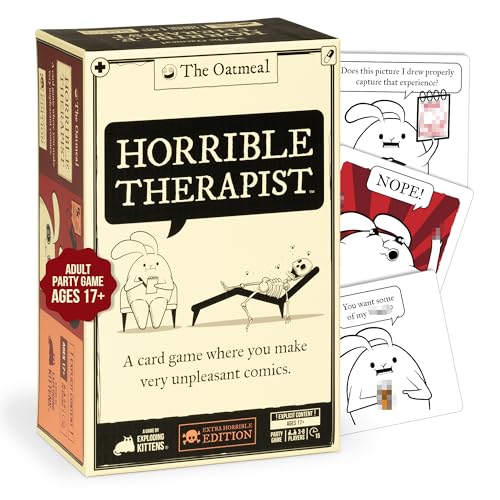 Horrible Therapist – Adult Party Card Game (3-8 Players)