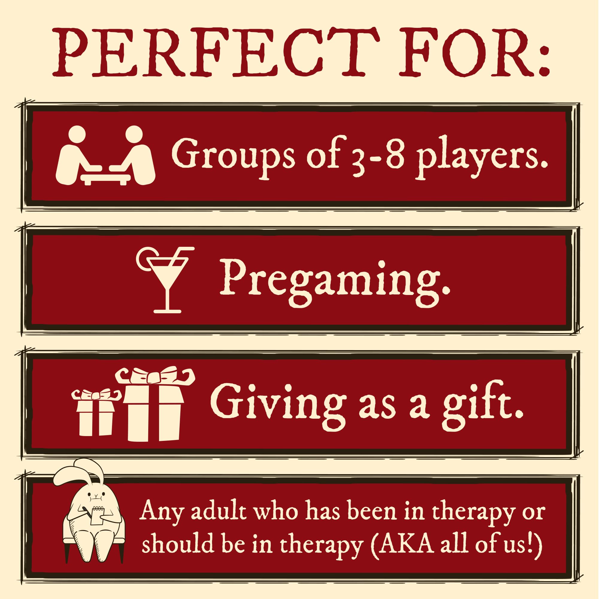 Horrible Therapist – Adult Party Card Game (3-8 Players) - Image 5