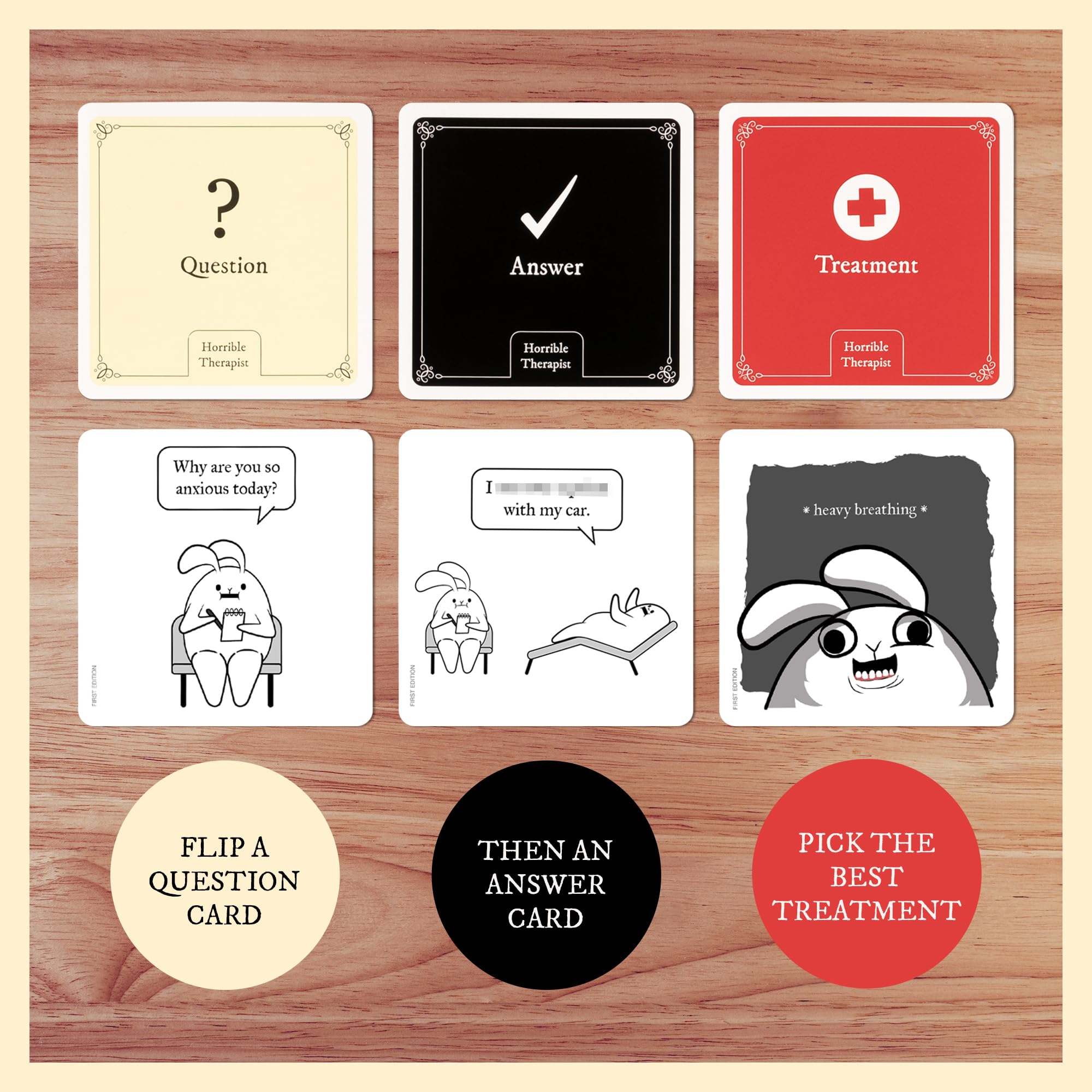 Horrible Therapist – Adult Party Card Game (3-8 Players) - Image 4