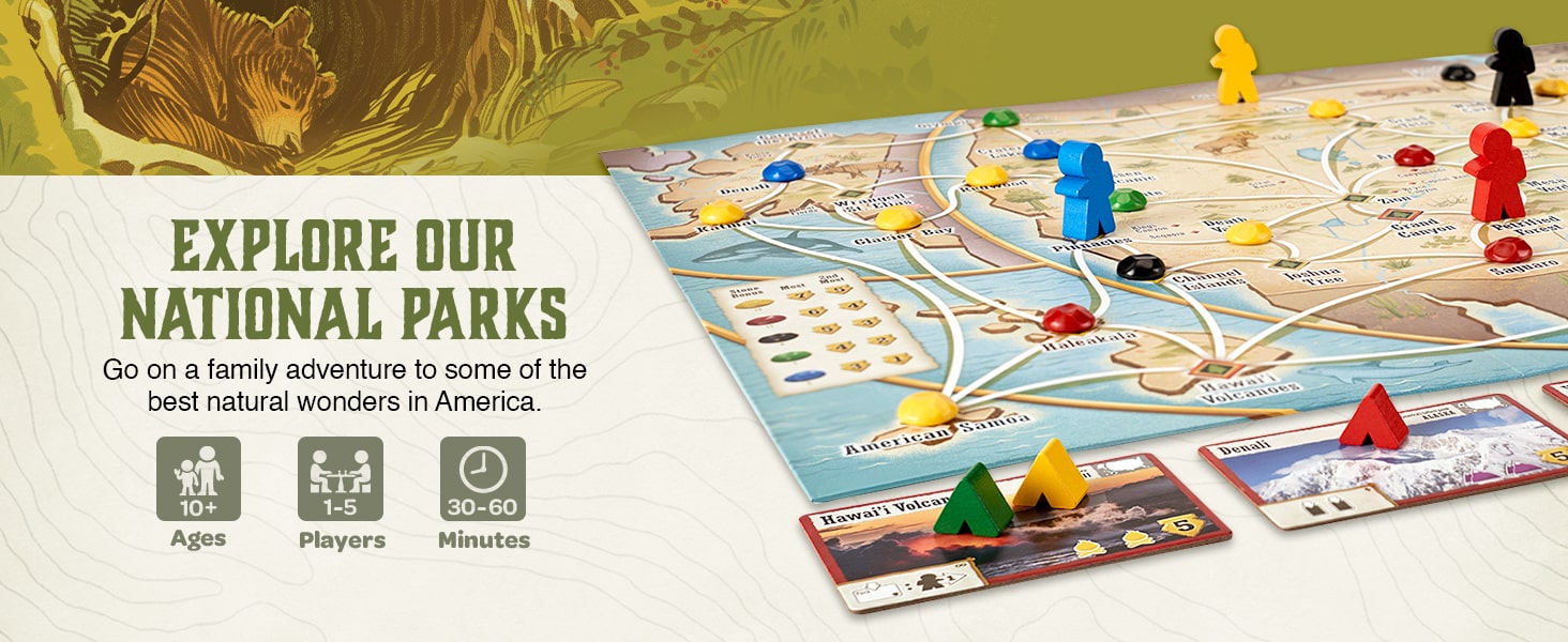 Trekking The National Parks – Family Board Game - Image 1