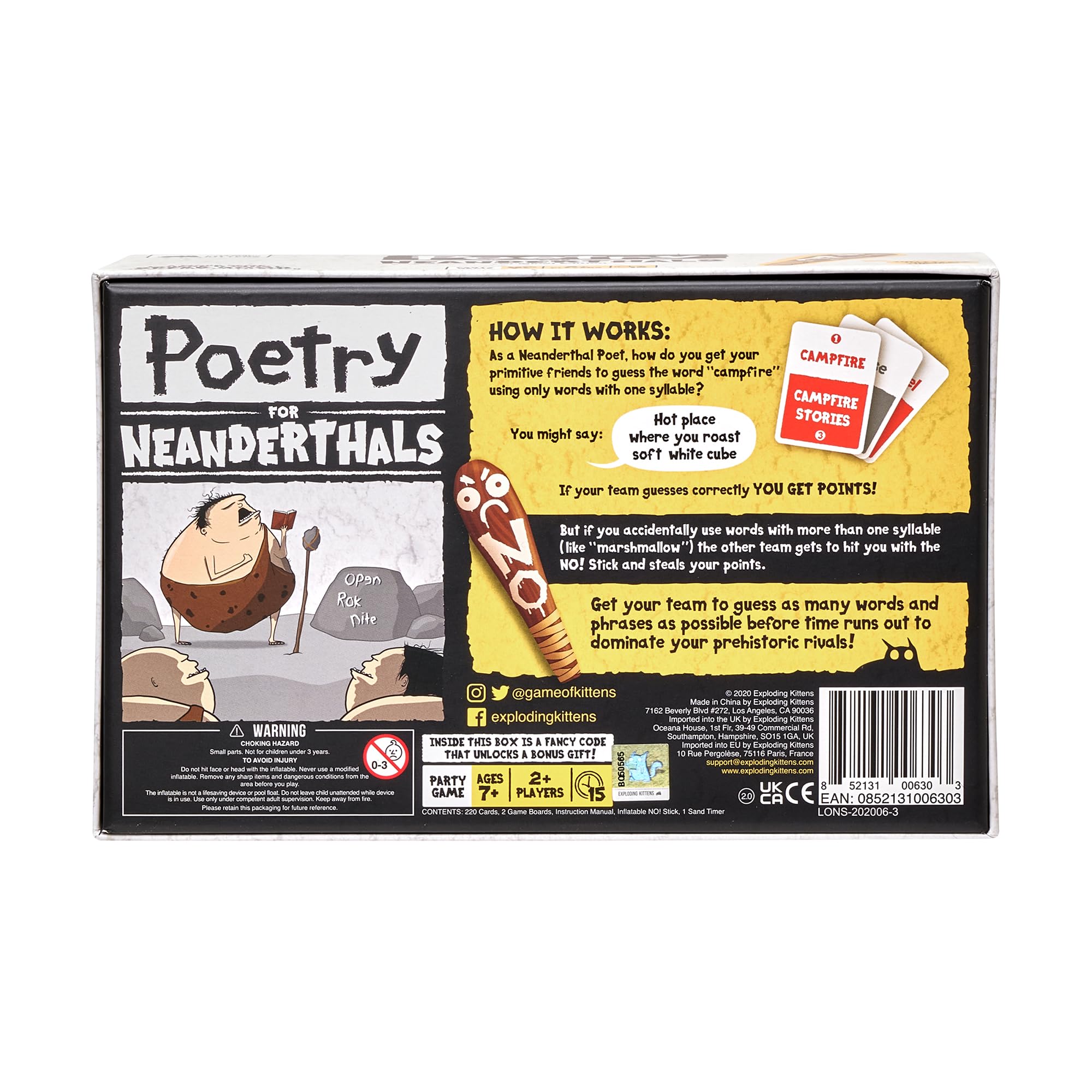 Poetry for Neanderthals – Party Word Game (2-6 Players) - Image 1